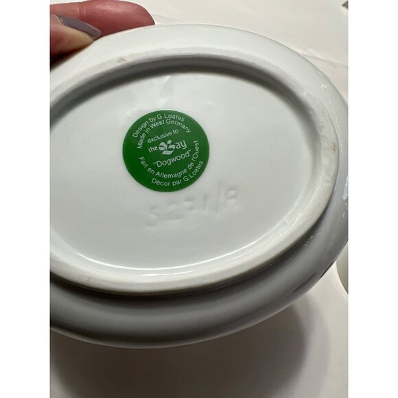 Vintage G. Loates Porcelain Trinket Set - Picture 9 of 11